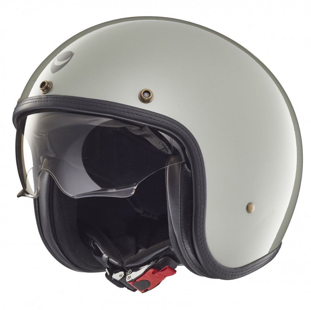 Casco jet Helmo Milano, Audace, gris brillante