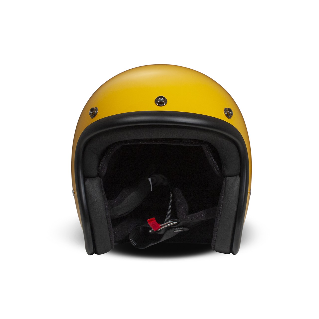 Casco DMD Jet Retro, amarillo, brillante, amarillo, fibra de vidrio, ECE 22.06