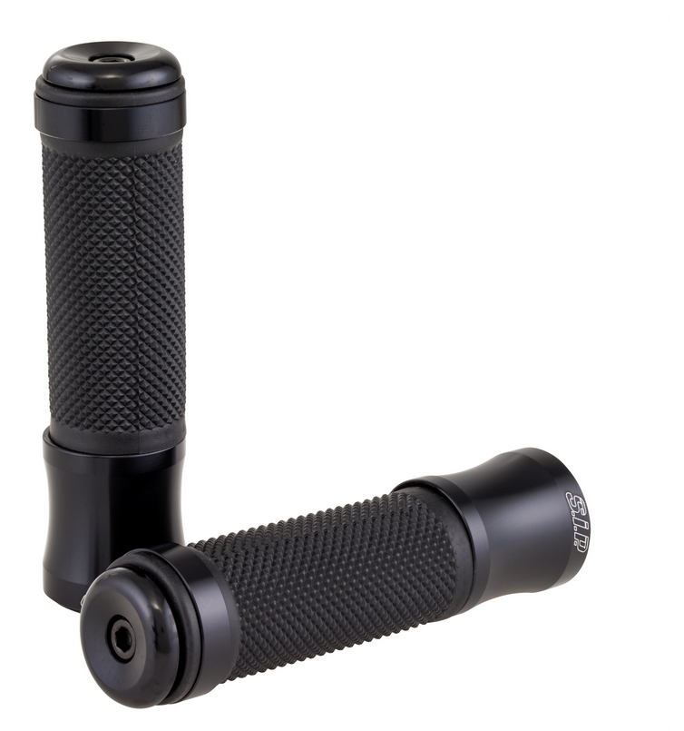 Puños Ø 24/24 mm, L 125 mm para Vespa PX 125-200ccm, negro brillante