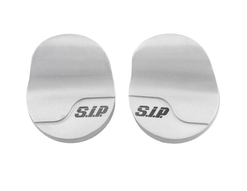 Tapa del orificio del espejo izquierda y derecha para Vespa Primavera/Sprint/Elettrica 50-150cc, plata mate