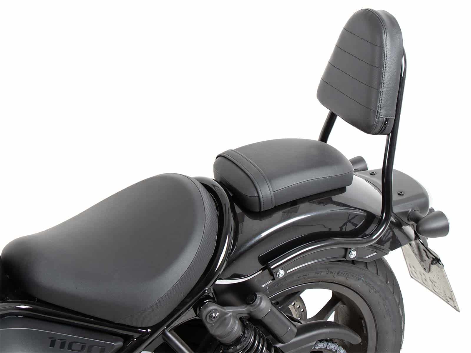 Sissybar (versión tubo) negro para Honda CMX 1100 Rebel /DCT (21-24) Hepco & Becker