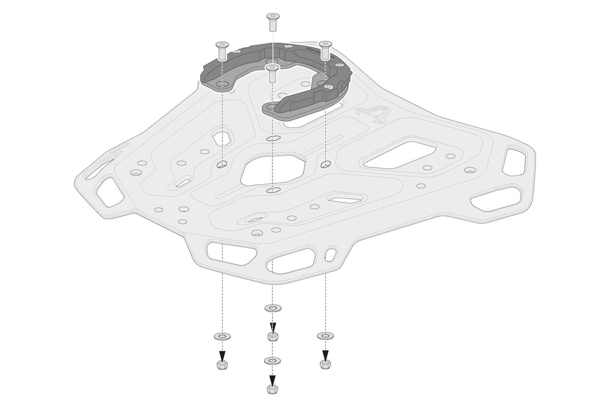 SW-Motech Anillo de depósito PRO para portaequipajes ADVENTURE-RACK SW Motech