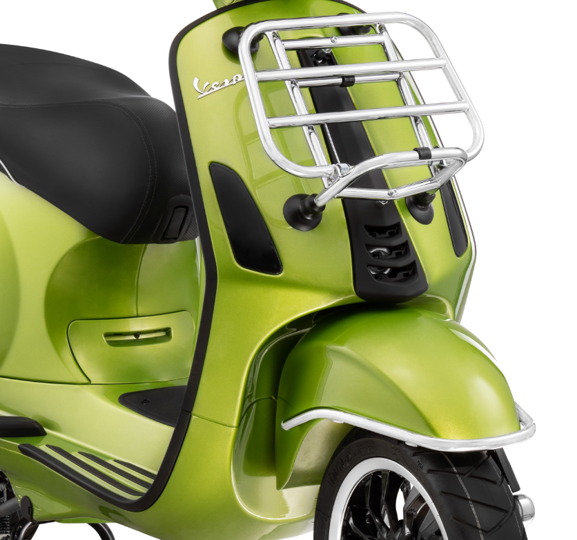 Guardabarros parachoques delantero para Vespa Primavera/Sprint/Elettrica 50-150cc, cromado