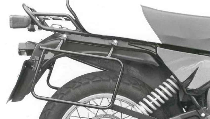 Portaequipajes tubular Topcase negro para R 80 GS (88-94)/R 100 GS (87-94) Hepco & Becker