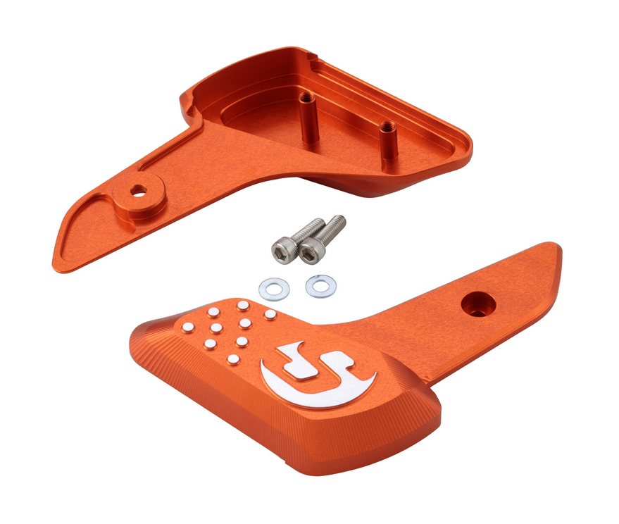 Estriberas derecha e izquierda para Vespa Primavera /Sprint 50-150ccm 2T/4T AC, naranja mate