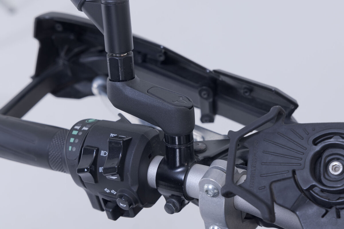 Extensión de espejo SW-Motech negra, montaje máx. 40 mm, para BMW G 310 GS /R