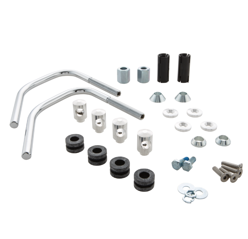 Parabrisas para Vespa Sprint 50-150cc 2T/4T, soportes plateados, tintado negro