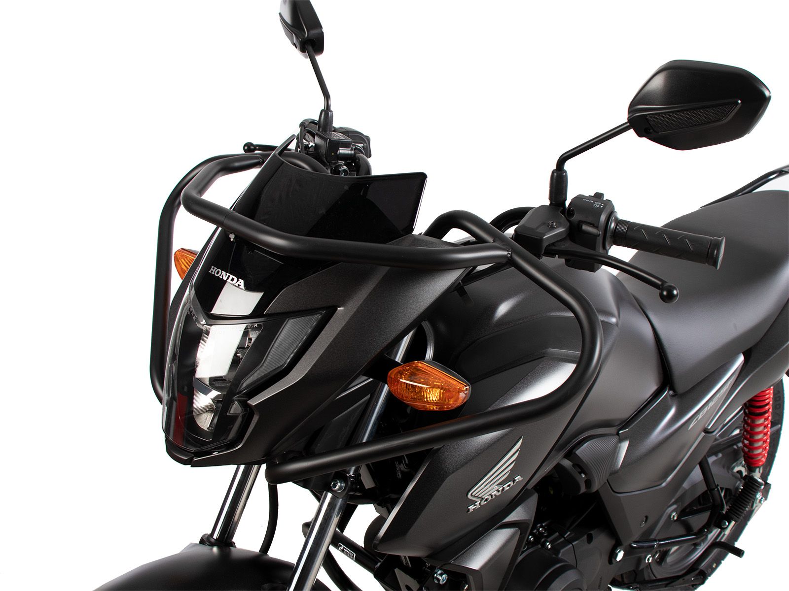 Barra protectora delantera negra para Honda CB 125 F (25-) (año modelo 2026) Hepco & Becker