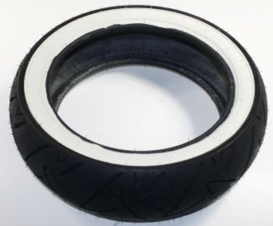 Neumático Continental 120/70-12, 58P, TL, neumático de pared blanca, twist, delantero/trasero