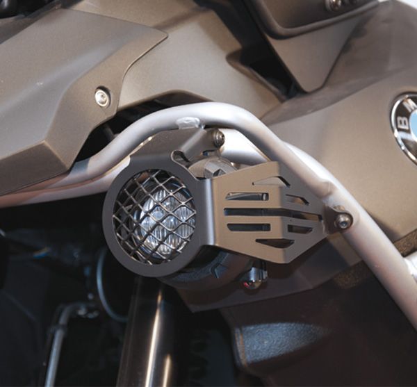 Rejilla protectora de faros para faros auxiliares LED para BMW R 1200 GS Adventure, negro