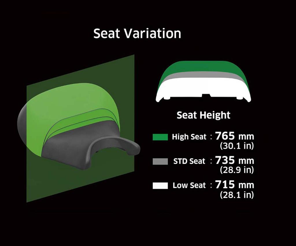 Asiento alto (+30mm) para Kawasaki Eliminator 500 (24-) Original