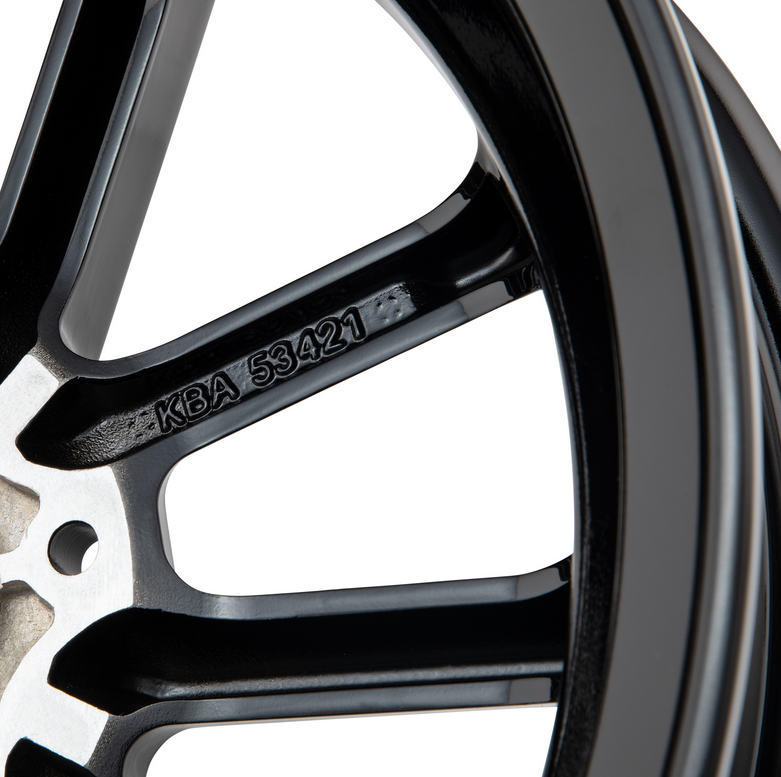 Llanta delantera/trasera 12" para Vespa GTS/GTS Super/GTV/GT 60/GT/GT L 125-300ccm, negro brillante