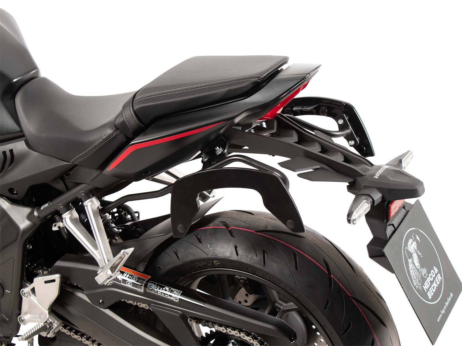 Soporte lateral C-Bow negro para Honda CBR 650 R / E-Clutch (24-) Hepco & Becker