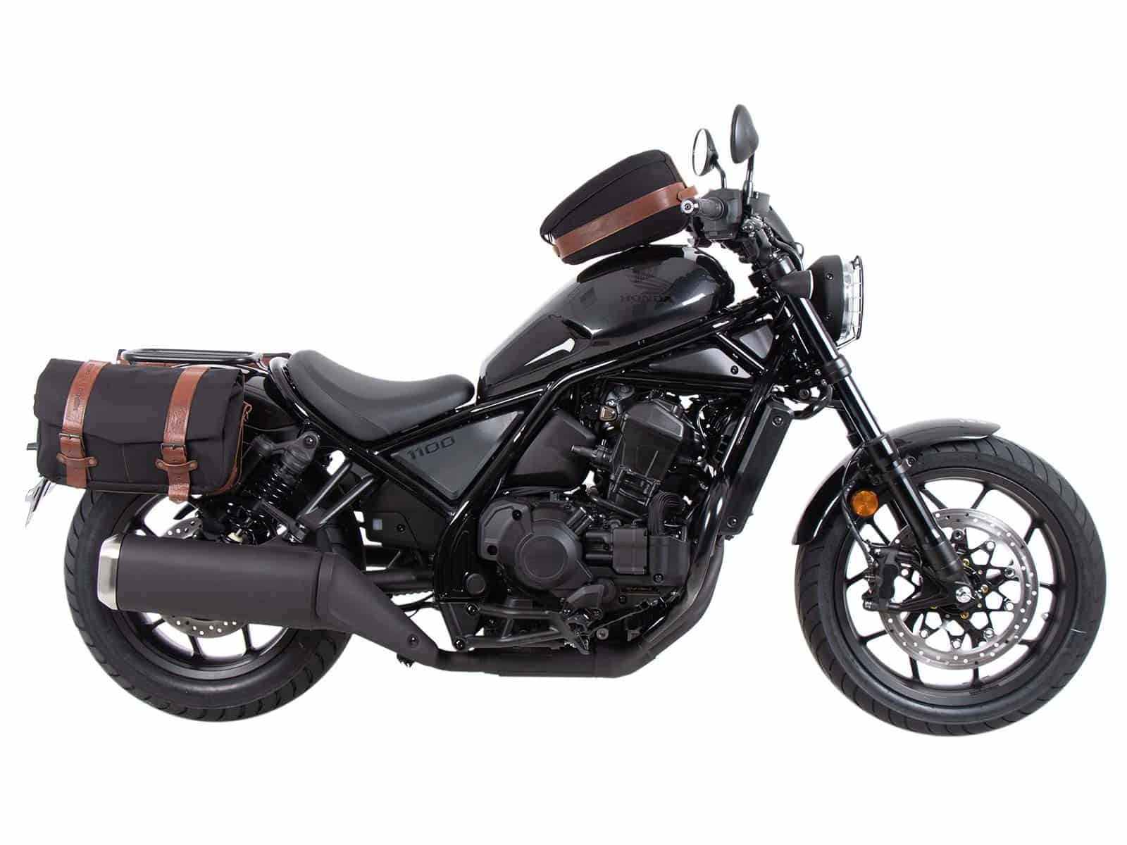 Soporte lateral C-Bow negro para Honda CMX 1100 Rebel /DCT (21-24) Hepco & Becker