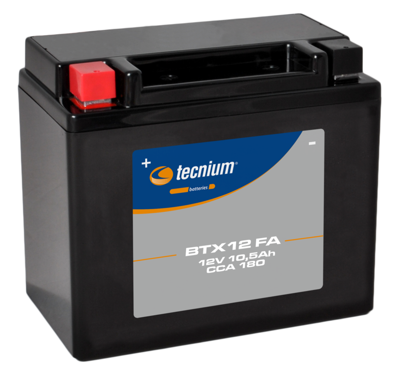 Batería Tecnium sin mantenimiento activada en fábrica - BTX12