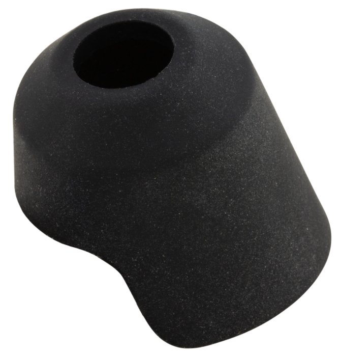 Espejo de goma, derecho para Vespa Primavera/Sprint 50-150cc 2T/4T AC, negro