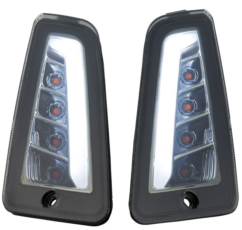 Kit indicador delantero izquierdo/derecho para Vespa GTS/GTS Super/GTV 125-300cc ('14-), tintado