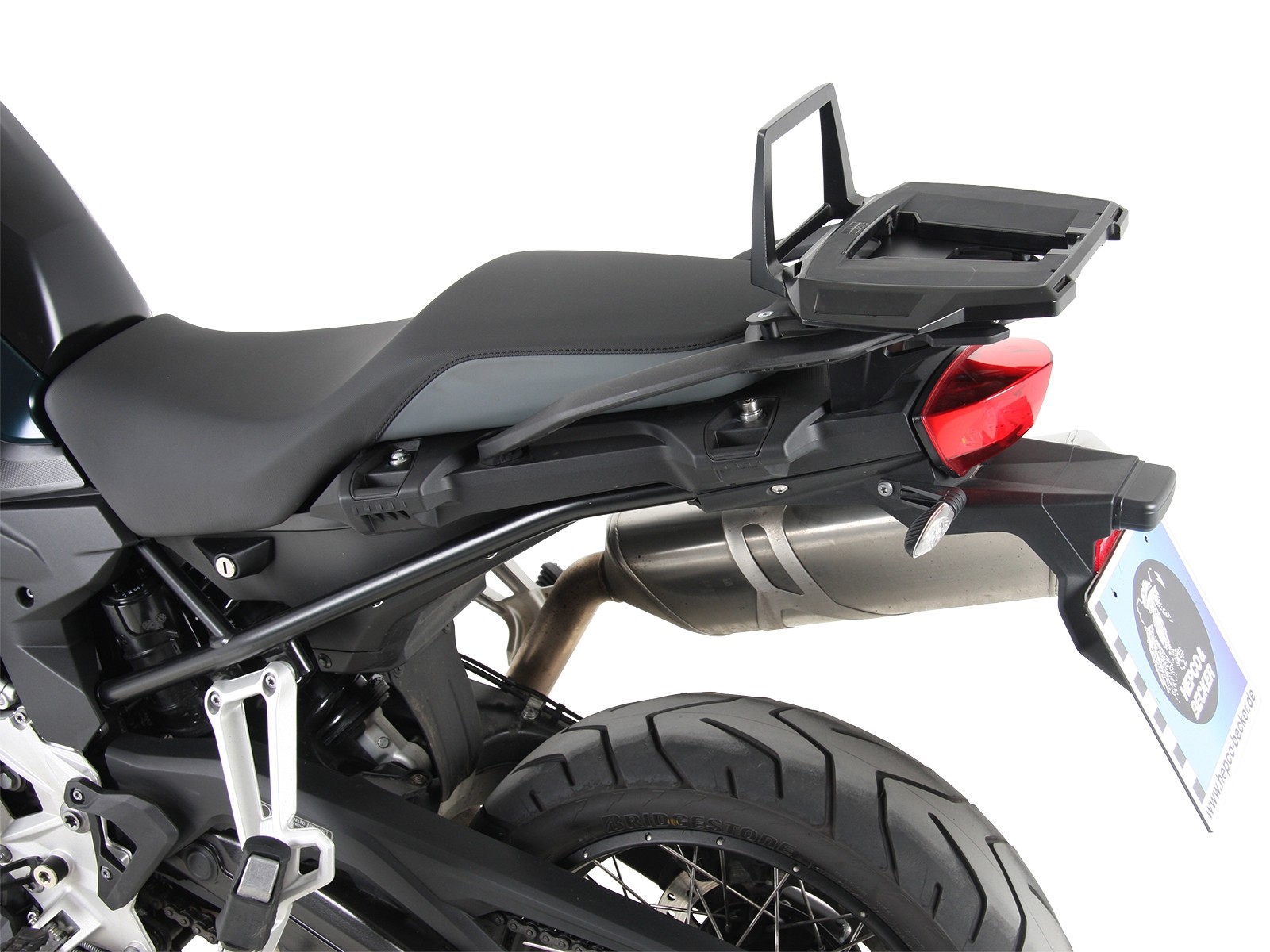 Portamaletas Alurack negro para BMW F 850 GS Hepco & Becker