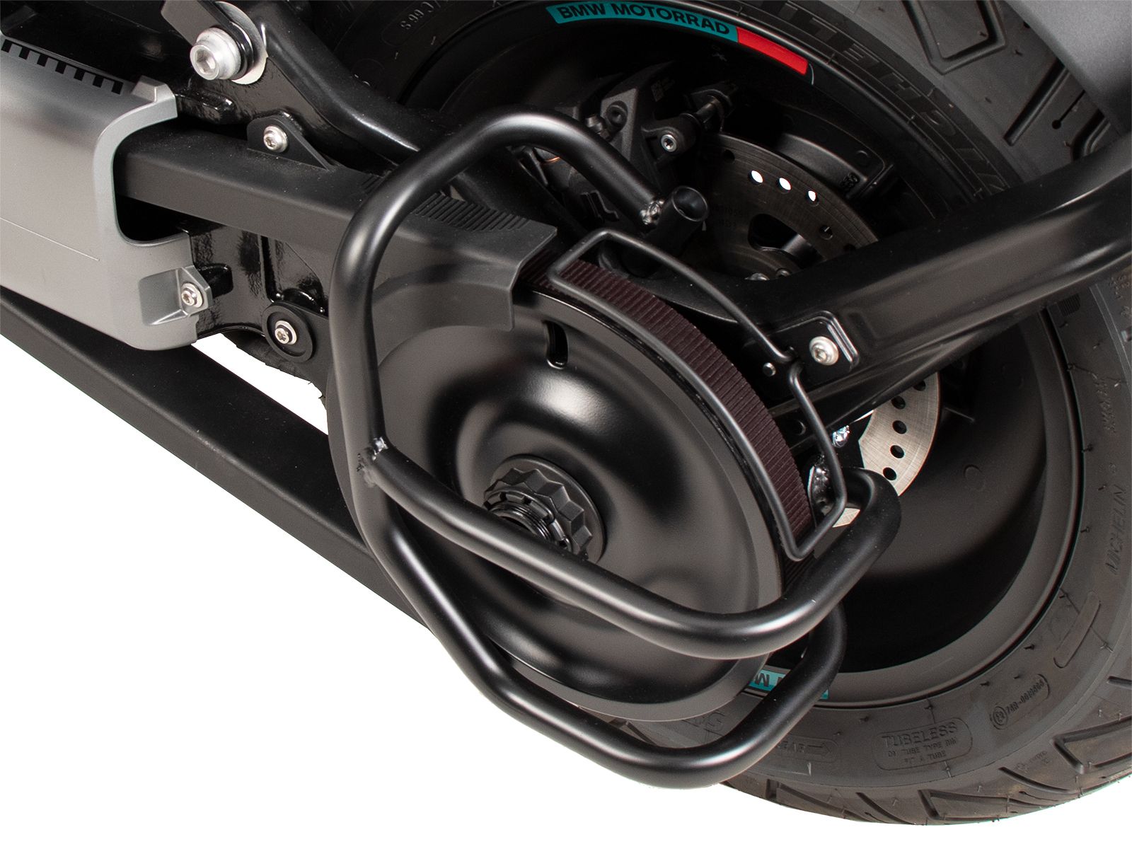 Protector de tracción negro para BMW CE 02 (23-) Hepco & Becker