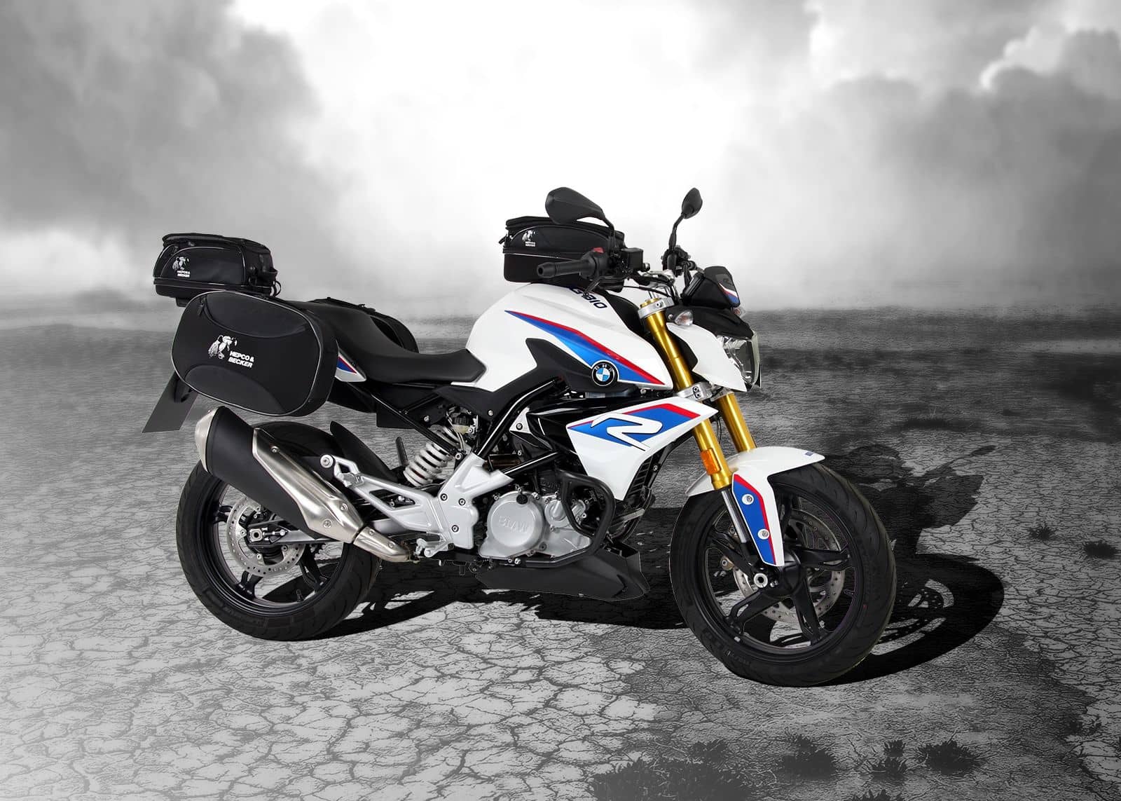 Soporte lateral C-Bow negro para BMW G 310 R (16-) Hepco & Becker