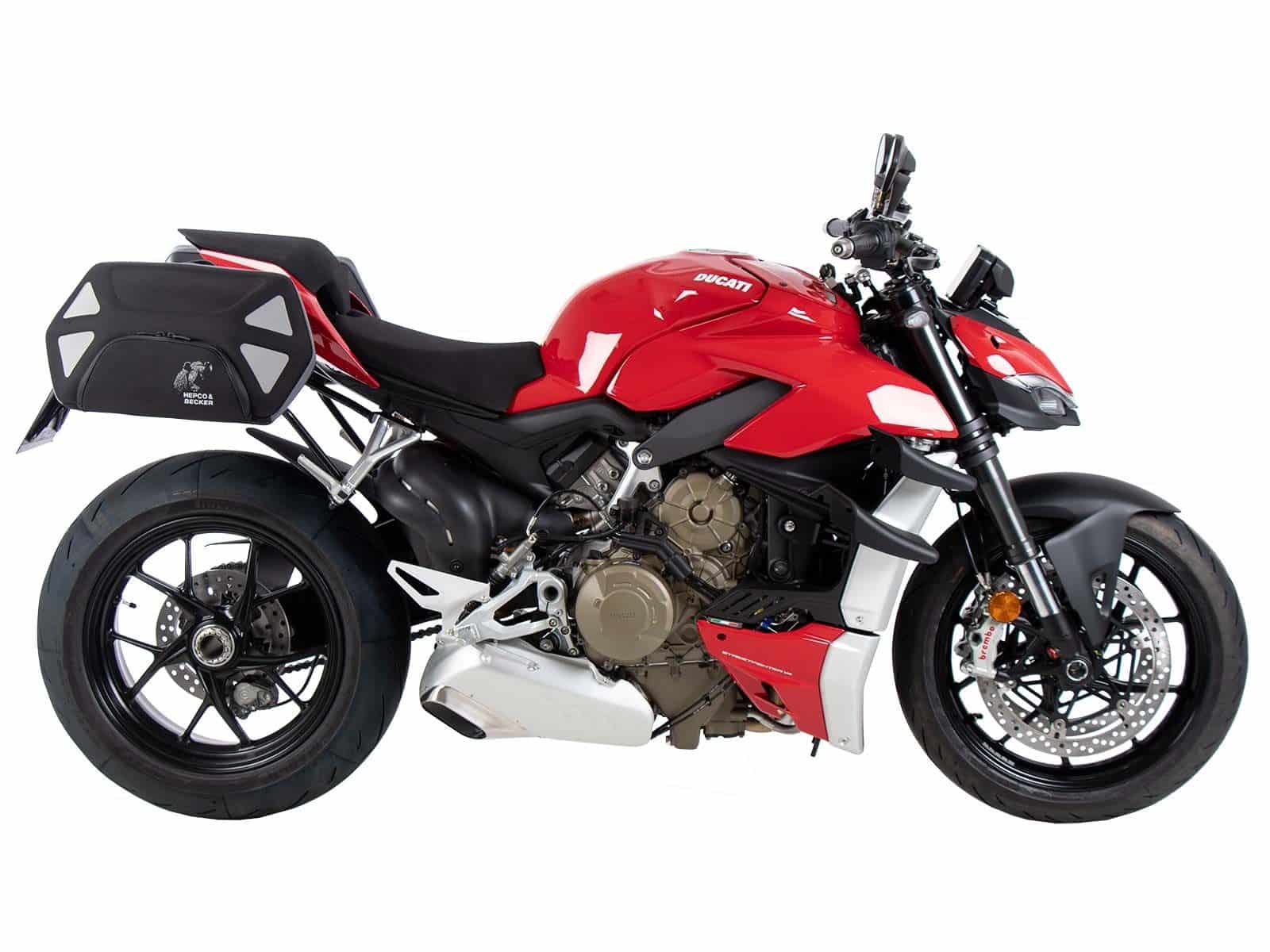 Soporte lateral C-Bow negro para Ducati Panigale V4 /S /R (18-24) Hepco & Becker