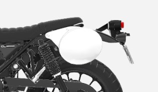 Placa de matrícula para Honda CL 500 Scrambler (23-) Original