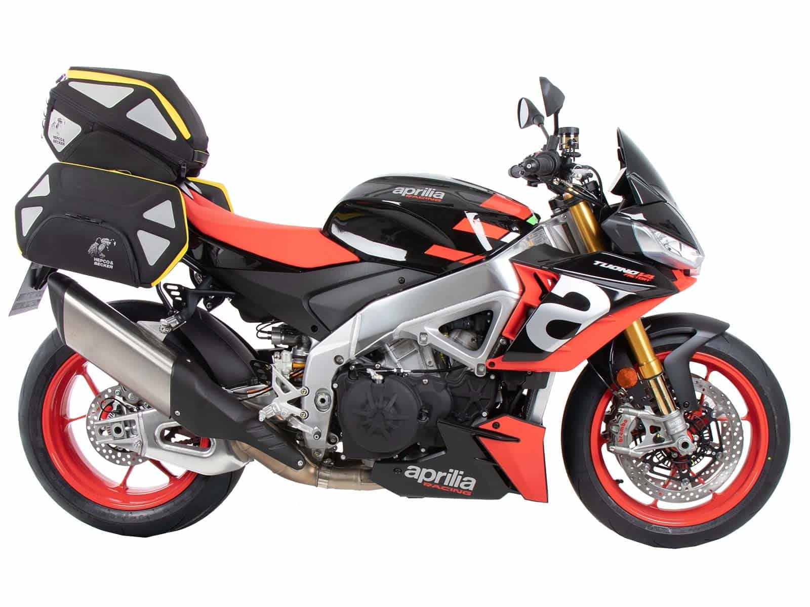 Portaequipajes deportivo fijo negro para Aprilia Tuono V4 Factory /RSV 4 /RSV 4 Factory (21-24)