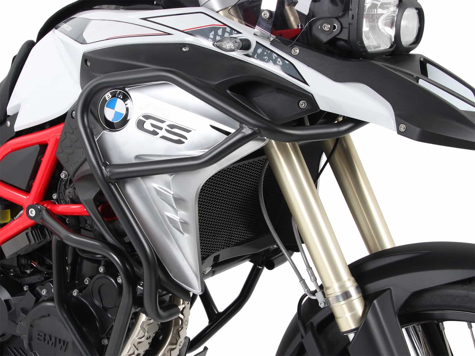 Barra protectora de depósito negra para BMW F 800 GS LC (17-18) Hepco & Becker
