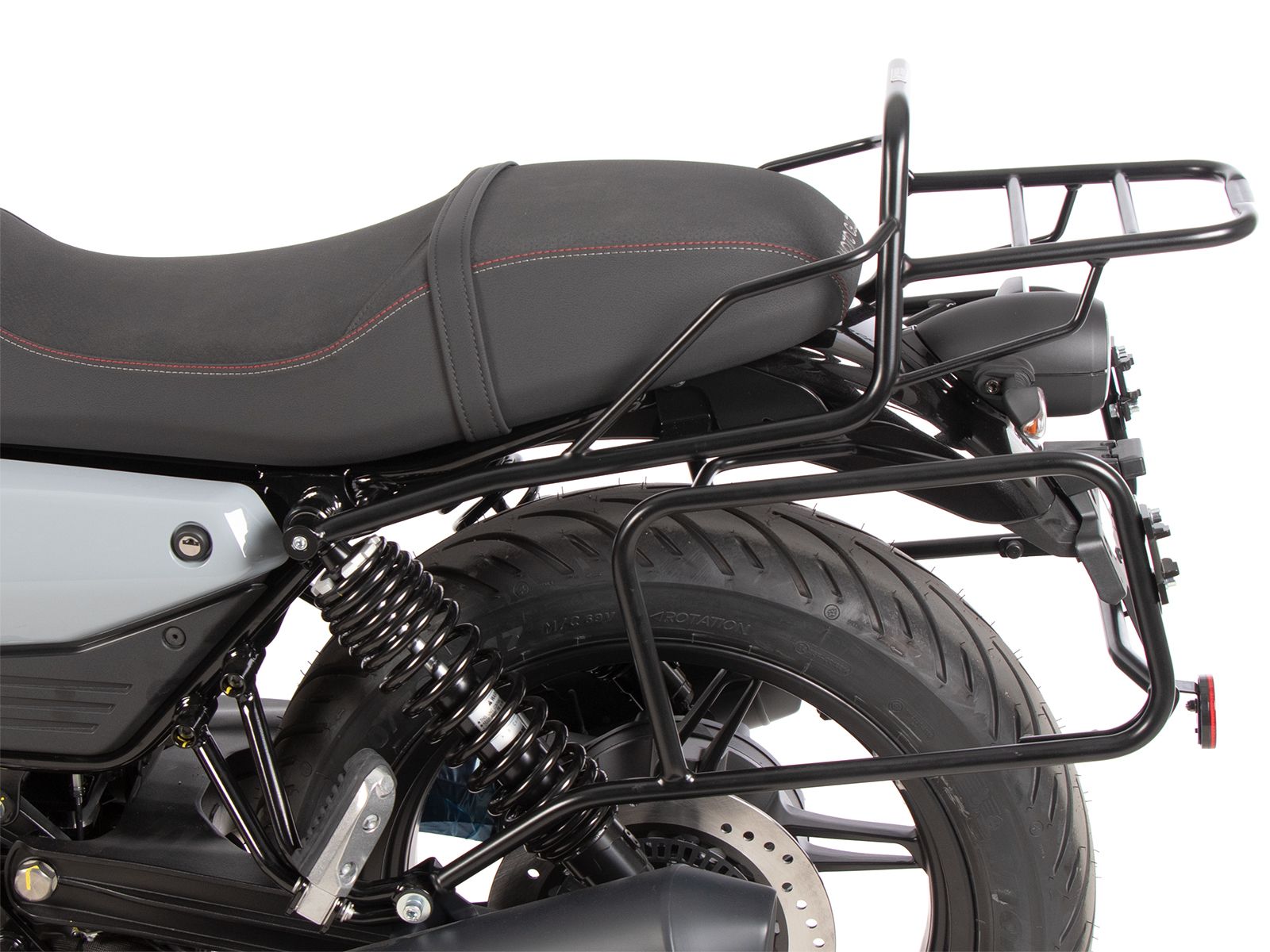Portaequipajes tubular negro para Moto Guzzi V7 850 Sport (25-) Hepco & Becker