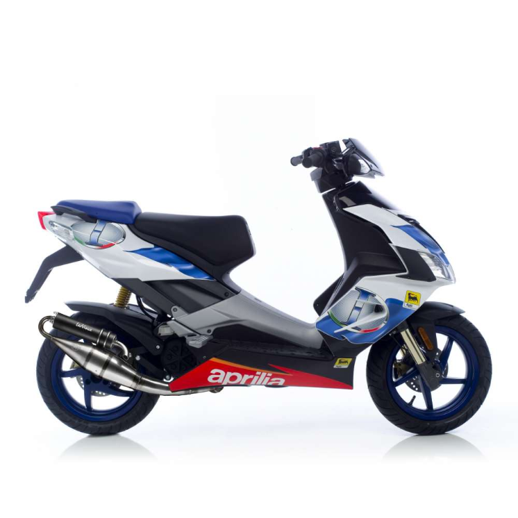 Sistema de escape LeoVince Hand Made TT, Black Edition, Full System para Aprilia / Piaggio