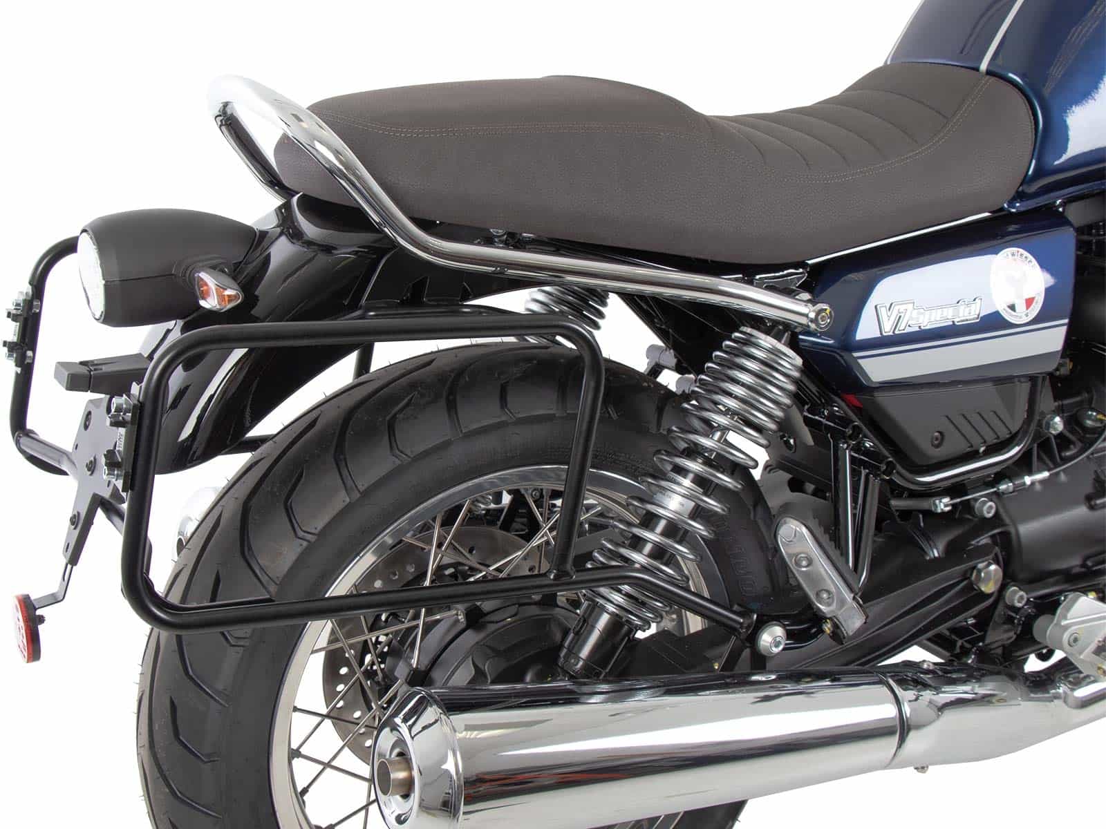 Portaequipajes negro para Moto Guzzi V7 Special/Stone/Centenario (21-24) Hepco & Becker