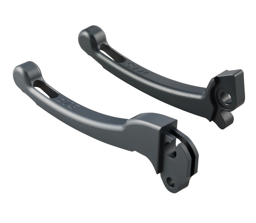 Juego de maneta deportiva embrague/freno para Vespa PX 125 -150cc, HBZ Hengtong, derecha/izquierda, gris mate