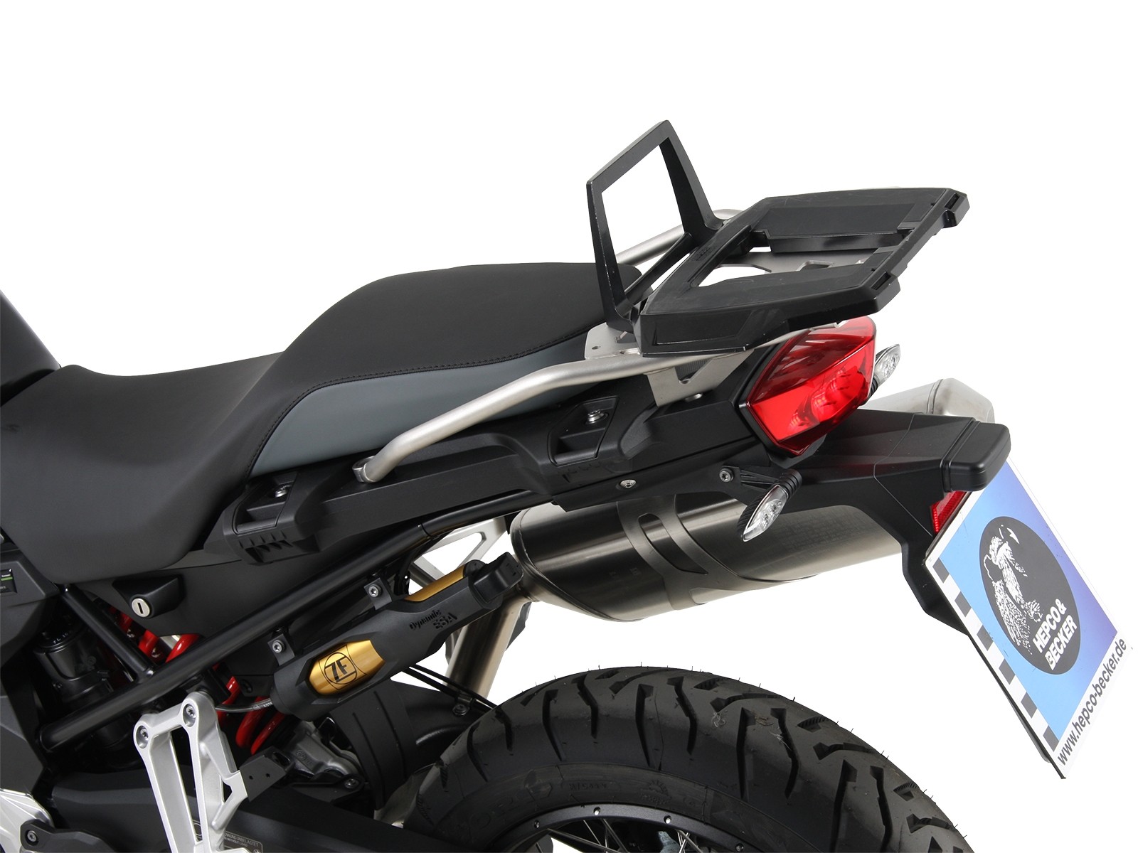 Portaequipajes Alurack top case para combinar con portaequipajes accesorio original negro para BMW F 850 GS