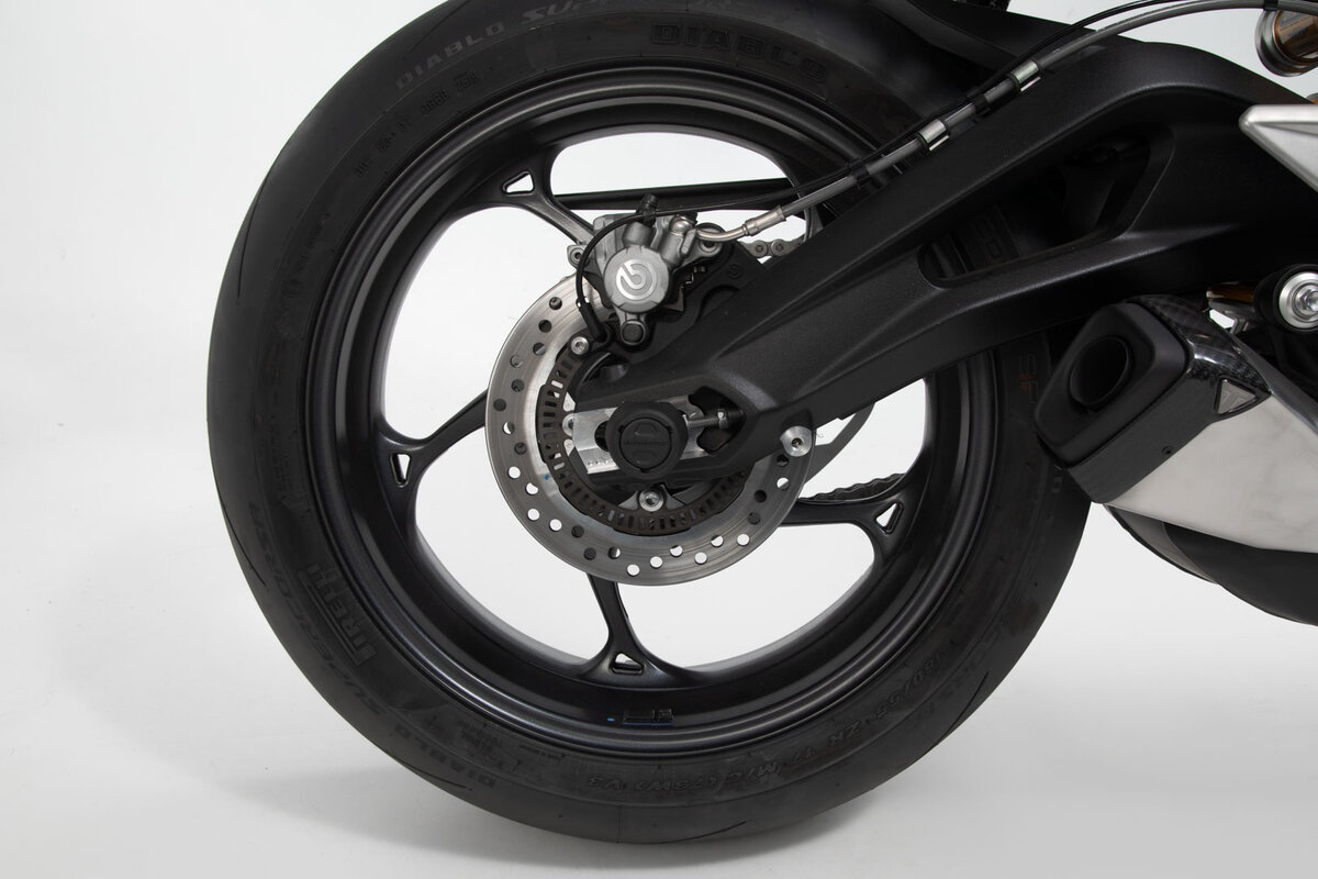 SW-Motech Kit crash pad para eje trasero negro para Yamaha YZF-R1, MT-10 /SP - SW Motech