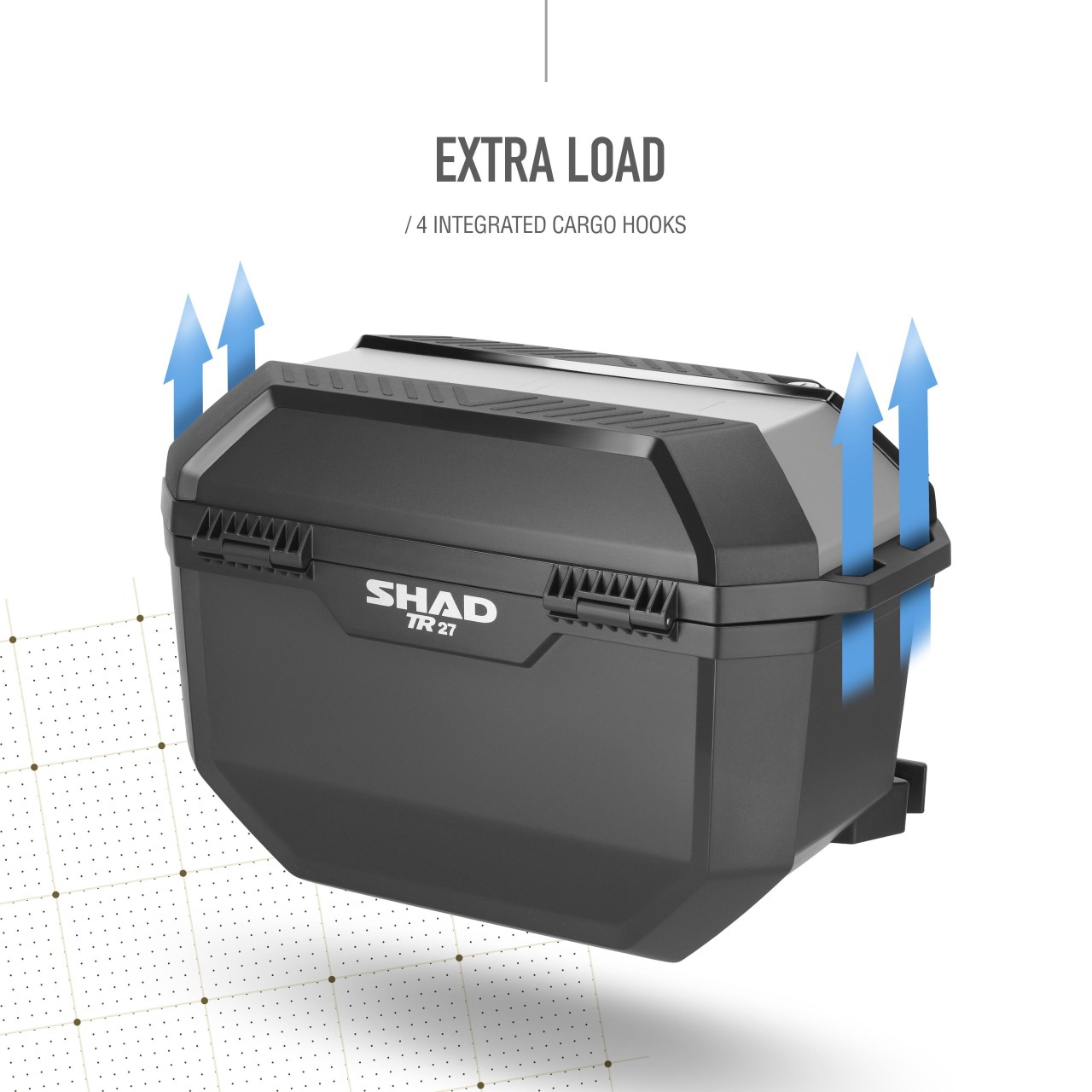 Juego de maletas laterales Shad TR27, negras con cubierta de aluminio, 27 l