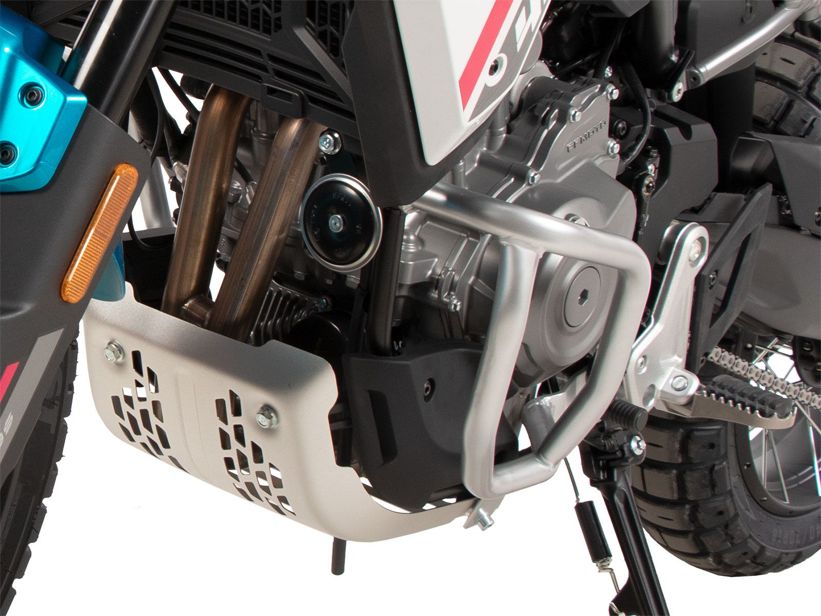Protector de motor plateado para CFMoto 450 MT (24-) Hepco & Becker