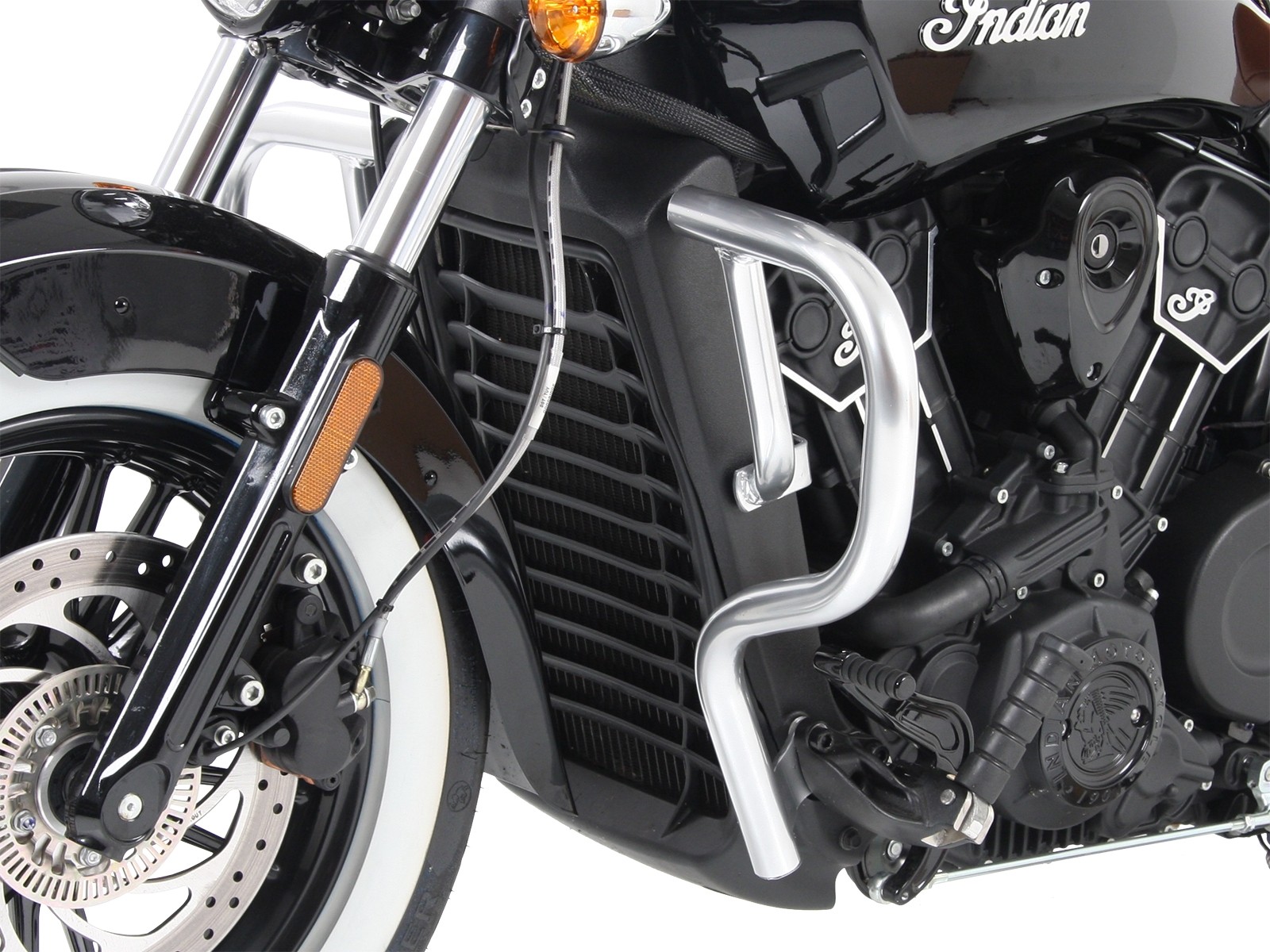 Protector de motor cromado para Indian Scout Bobber (2017-)