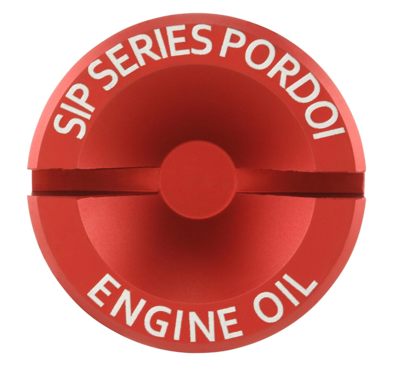 Tapón de llenado de aceite de motor para Vespa LX/S 3V es decir 125-150ccm 4T AC, rojo mate