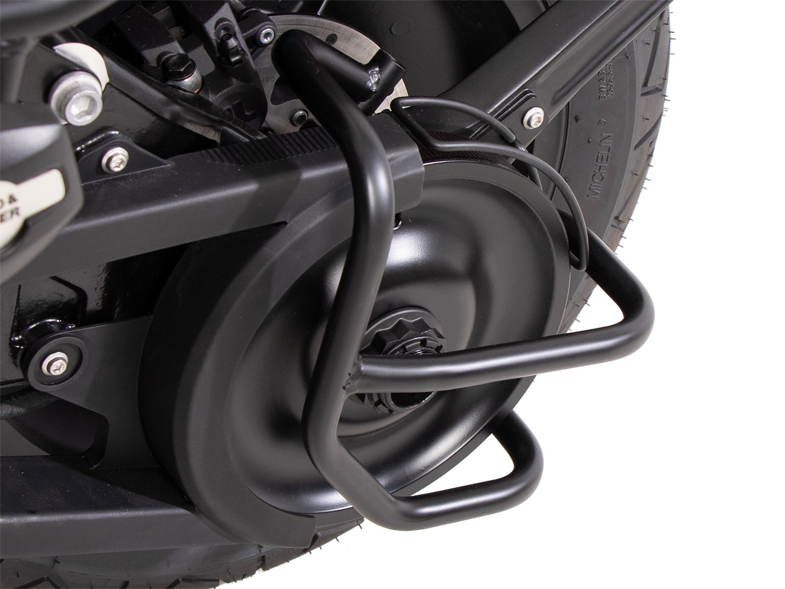 Protector de tracción negro para BMW CE 02 (23-) Hepco & Becker