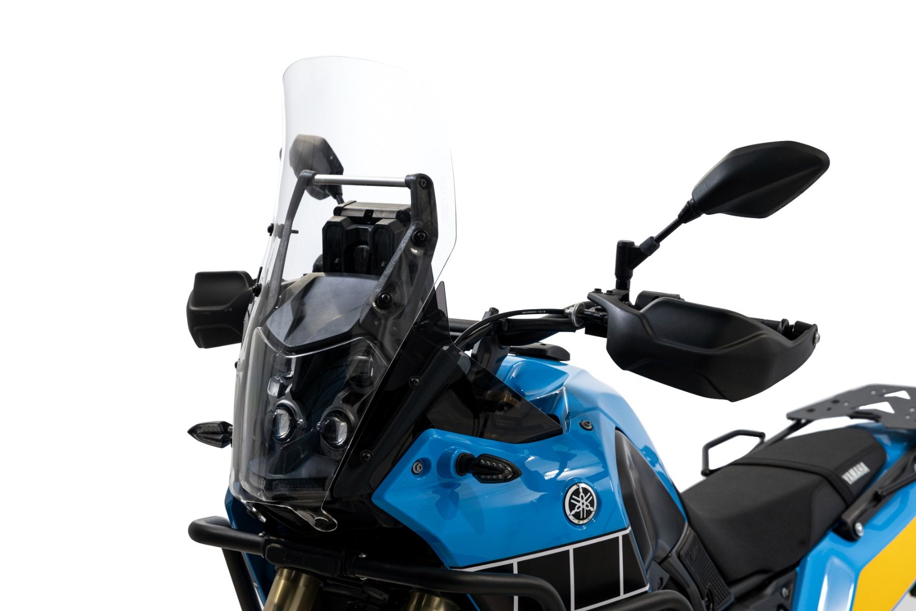 Parabrisas Rally transparente con protección de faro para Yamaha Teneré 700 (19-24)