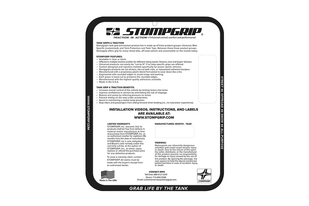 Stompgrip transparente Volcano para Ducati Panigale V4 2022-