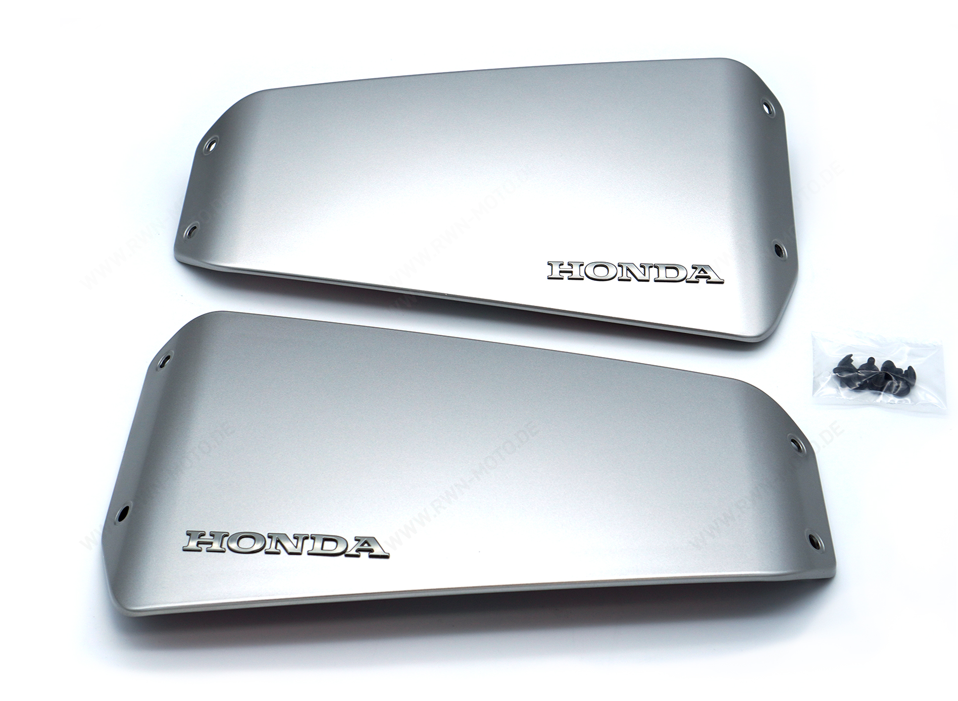 Juego de embellecedores de maletas plateados para el juego de maletas laterales para Honda Forza 750 2021-