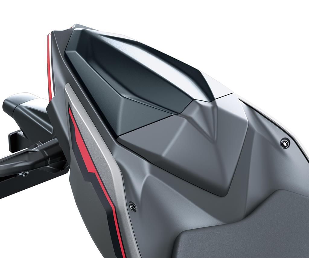 Funda asiento pasajero Gris grafeno mate metalizado (68P) para Kawasaki Ninja 500 SE / Z 500