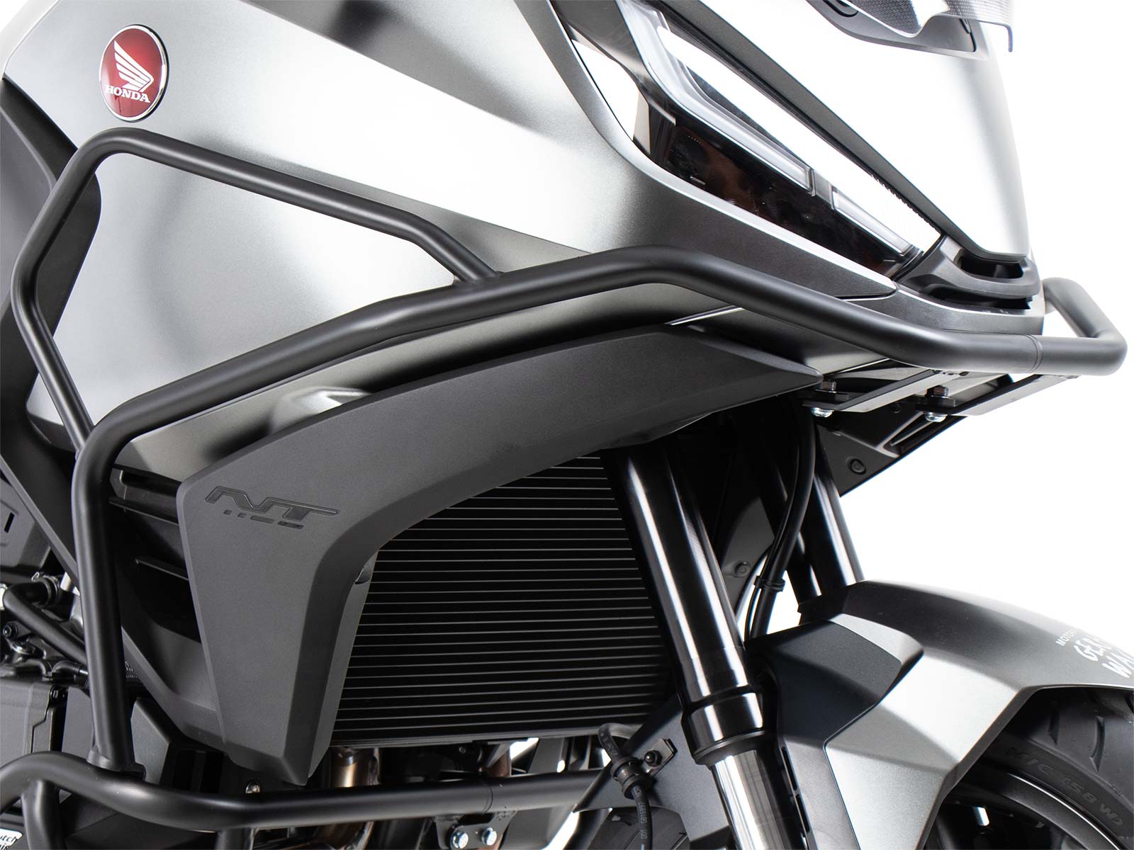 Barra protectora de depósito negra para Honda NT 1100 (22-24) Hepco & Becker
