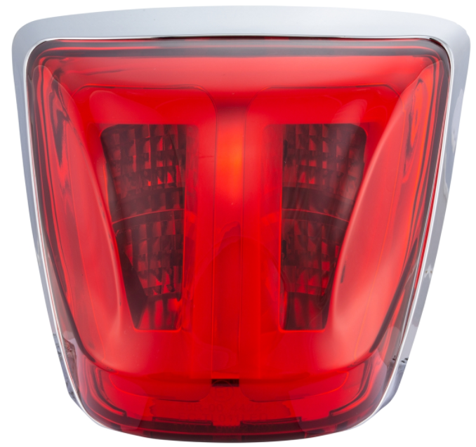 Luz trasera roja para Vespa Primavera/Sprint 50-150ccm, llanta - cromada