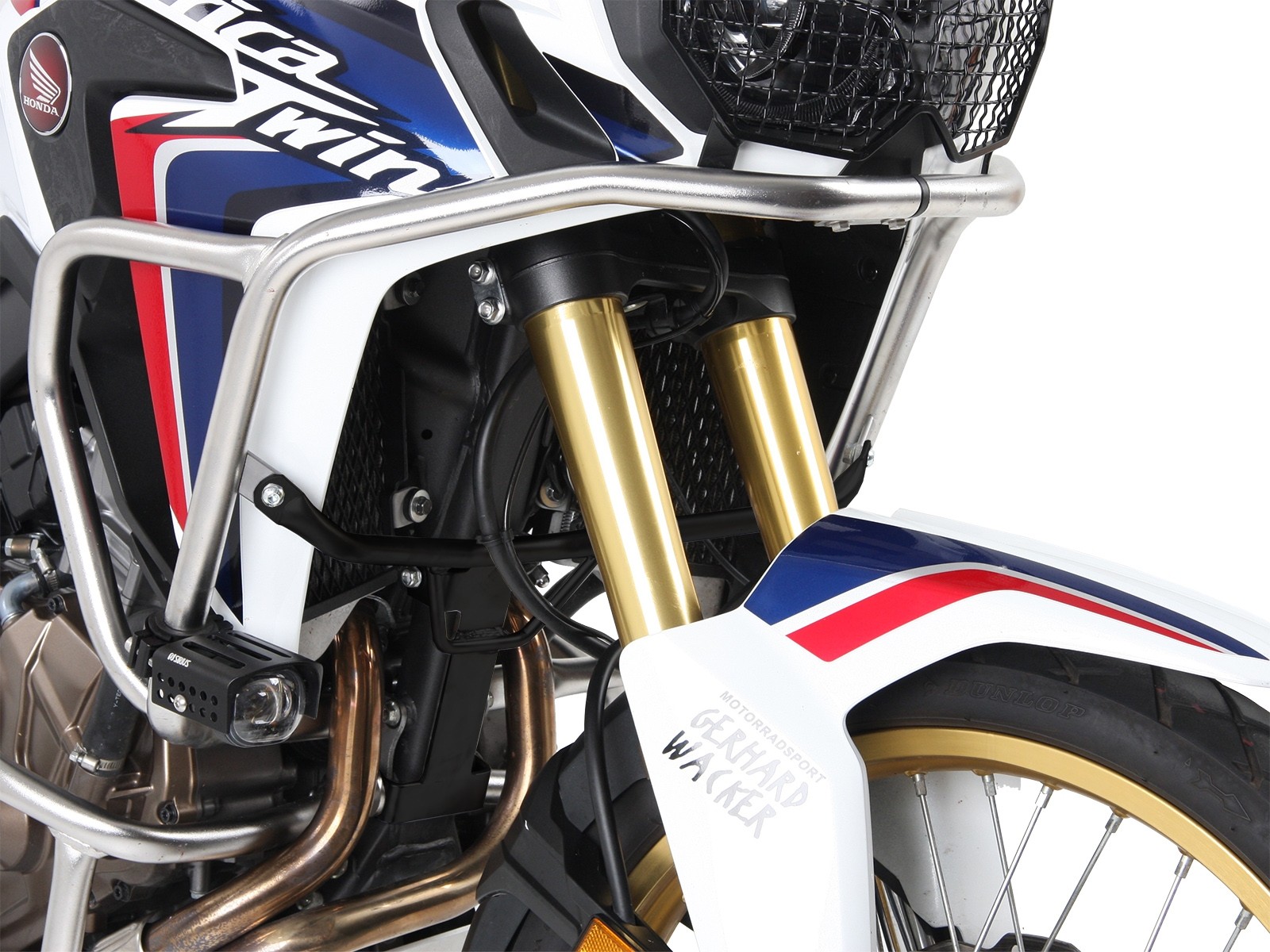 Soporte de refuerzo para barra de protección del depósito para Honda CRF 1000 Africa Twin (16-17) Hepco & Becker