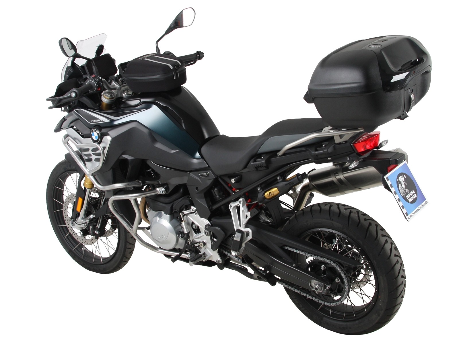 Portaequipajes Alurack top case para combinar con portaequipajes accesorio original negro para BMW F 850 GS