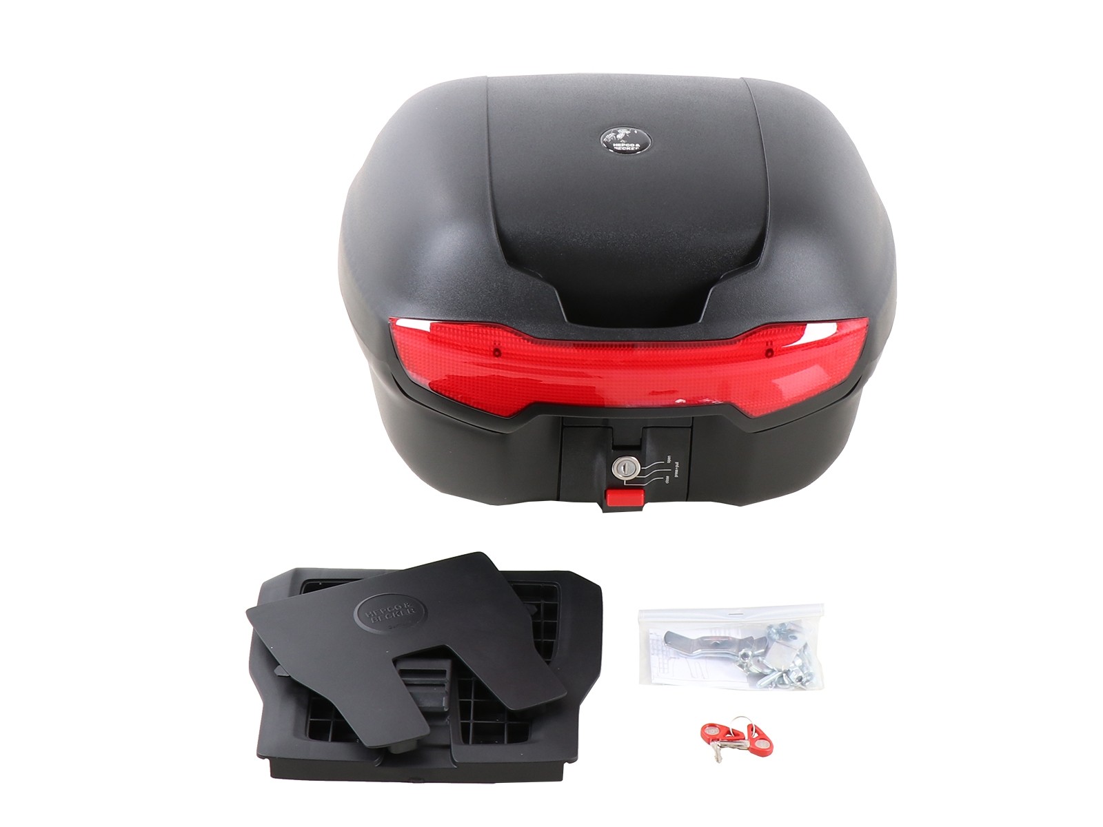 Journey Topcase 40 negro incl. palet de topcase universal para portadores de terceros Original Hepco & Becker