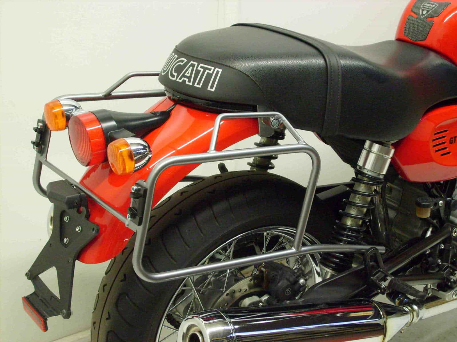Portamaletas lateral fijo negro para Ducati GT 1000 (07-10) Hepco & Becker