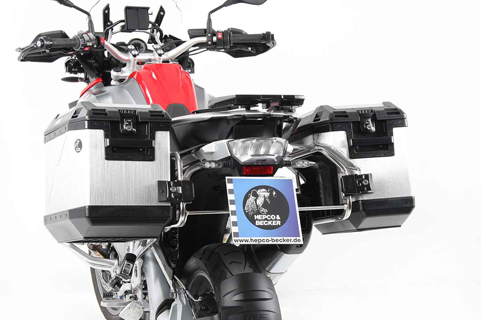 Portamaletas lateral inox Cutout para Xplorer Cutout 40/37 para BMW R 1250 GS (18-23)